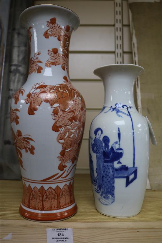 A group of mixed oriental ceramics